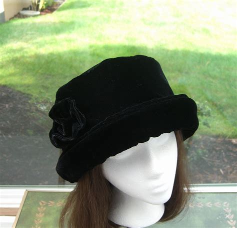 prada velvet hat|Black Velvet Hat .